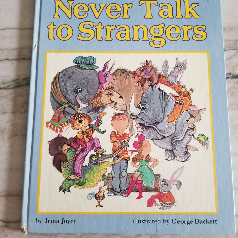 Golden Book Never Talk to Strangers by Joyce 1967